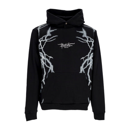 PHOBIA Felpa Leggera Cappuccio Uomo Lateral Lightning Print Hoodie Black/white da uomo