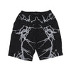 PHOBIA Pantalone Corto Uomo Lateral Lightning Cargo Shorts Black/white da uomo