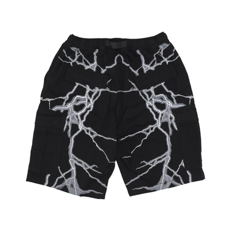 PHOBIA Pantalone Corto Uomo Lateral Lightning Cargo Shorts Black/white da uomo