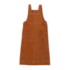 SANTA CRUZ Vestito Donna Classic Pinafore Dress Tan/white da donna