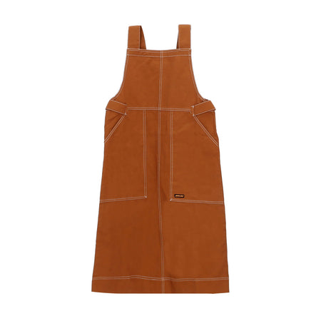 SANTA CRUZ Vestito Donna Classic Pinafore Dress Tan/white da donna