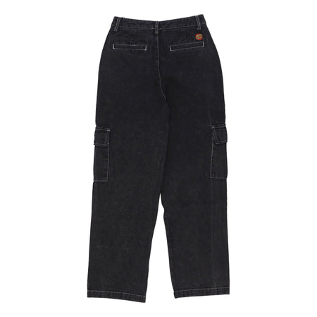 SANTA CRUZ Jeans Donna Nolan Cargo Slouch Pant Black Acid Wash/white da donna