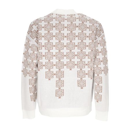 DOLLY NOIRE Cardigan Uomo Breeze Blocks Cardigan Brown/white da uomo