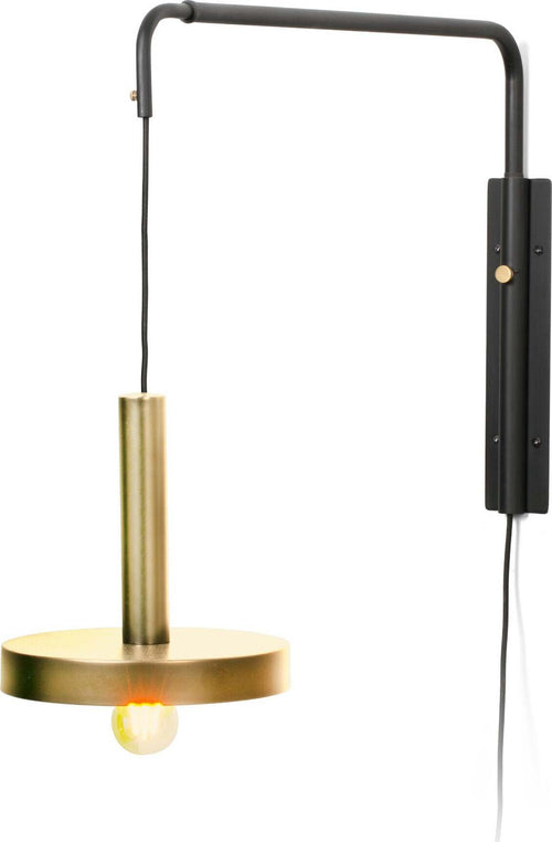 WHIZZ Lampada da parete estensibile oro satinata e nera Illuminazione/Illuminazione per interni/Illuminazioni per pareti/Applique Led Mall Home - Napoli, Commerciovirtuoso.it