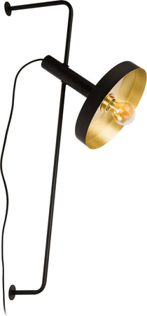 WHIZZ Lampada da parete nera/oro Illuminazione/Illuminazione per interni/Illuminazioni per pareti/Applique Led Mall Home - Napoli, Commerciovirtuoso.it