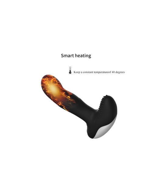Plug Anale Caldo Premium prostatico anale nero telecomando heating pulsator USB