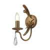 Applique Classica Windsor Acciaio Patina Oro 1 Luce E14
