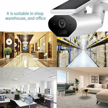 WIRELESS TELECAMERA IP WIFI PANNELLO SOLARE ESTERNO 1080P SICUREZZA CAMERA AUDIO Fai da te/Sicurezza e protezione/Sistemi di sicurezza domestica/Kit video per la sicurezza domestica/Videocamere di sorveglianza/Dom camera Zencoccostore - Formia, Commerciovirtuoso.it