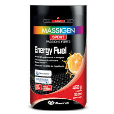 MASSIGEN SPORT ENERGY FUEL 450g. integratore brevettato a base di destrine cicliche altamente ramificate (carboidrati), utile per lo sforzo intenso e per il recupero.