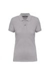 Polo Donna Grigio Melange Polo Trattamento Antibatterico