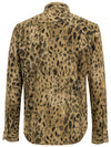 Tom Ford Camicia Slim Uomo Leopardata - Marrone/Beige da uomo