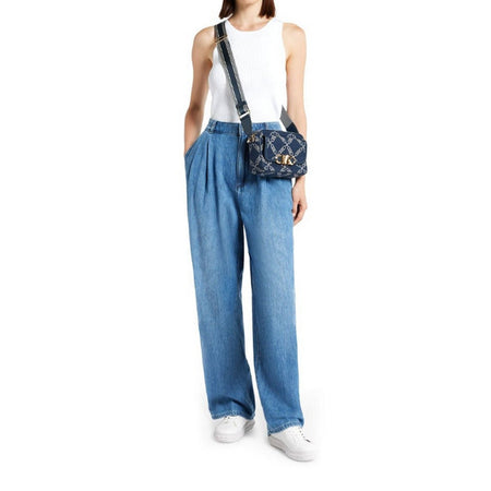 MICHAEL KORS jeans donna michael kors - pleated trouser jean - denim da donna