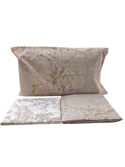 Completo Lenzuola Matrimoniale Via Roma Maè Queen – Percalle di Cotone 100% con Stampa Digitale 3D Made in Italy