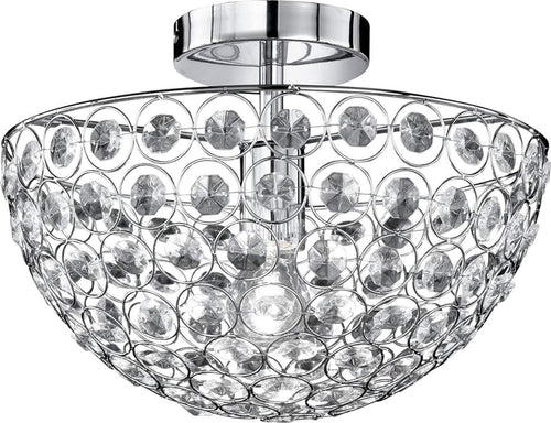 Wofi-9568.01.01.0350---Lampada-a-soffitto,-1-luce,-altezza:-24-cm,-diametro-35-cm,-cromata-[Classe-di-efficienza-energetica-A++]