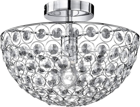 Wofi-9568.01.01.0350---Lampada-a-soffitto,-1-luce,-altezza:-24-cm,-diametro-35-cm,-cromata-[Classe-di-efficienza-energetica-A++]