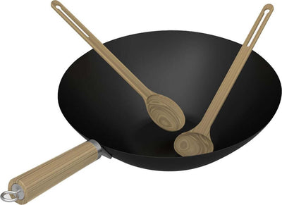 Wok pentola per barbecue spaghetti pasta in ghisa antiaderente culinary modular Giardino e giardinaggio/Barbecue e picnic/Accessori per barbecue e affumicatori/Padelle e vassoi/Wok La Zappa - Altamura, Commerciovirtuoso.it