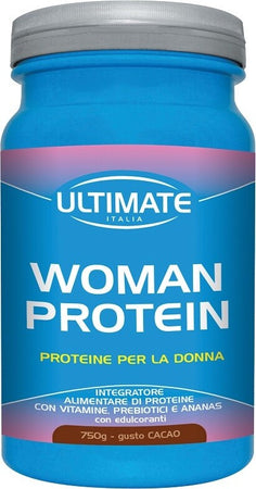 WOMAN-PROTEIN-CACAO-integratore-alimentare-in-polvere-750-g-Ultimate-Italia