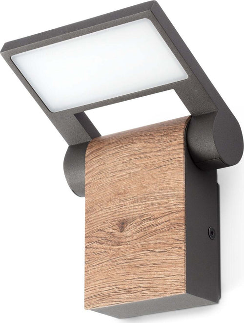 WOOD Lampada da parete grigio scuro Illuminazione/Illuminazione per interni/Illuminazioni per pareti/Applique Led Mall Home - Napoli, Commerciovirtuoso.it