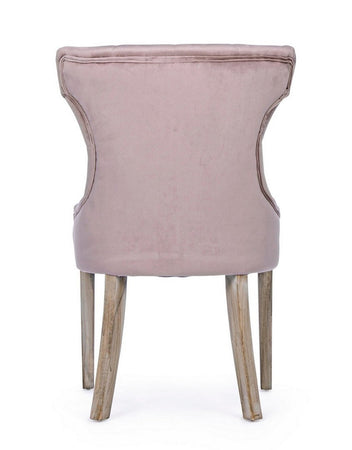 Sedia "Azelia" con struttura in rubber wood, per arredo interno 55 x 52 x h 92 cm