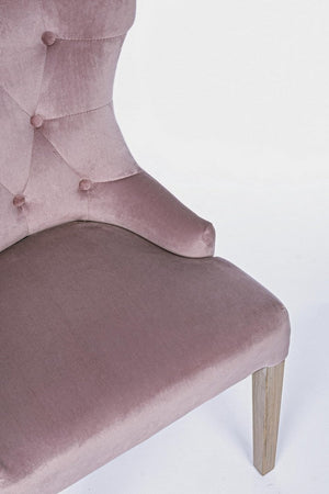 Sedia "Azelia" con struttura in rubber wood, per arredo interno 55 x 52 x h 92 cm