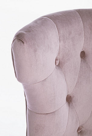 Sedia "Azelia" con struttura in rubber wood, per arredo interno 55 x 52 x h 92 cm
