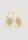 UNTITLED ARTWORKS Workwear Shorts Cream da uomo
