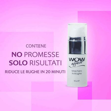 Wow Effect Maschera Antirughe 10 Ml Professionale Maschera Viso Antiage Rassodante per Pelli Più Lisce E Giovani