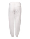 GCDS Pantalone Tuta Bianco con Logo da donna