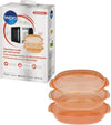 Wpro - Stoomschotel Ovale 2,5 Litri Arancio 484000008885 Contenitore Cibo