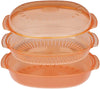 Wpro - Stoomschotel Ovale 2,5 Litri Arancio 484000008885 Contenitore Cibo