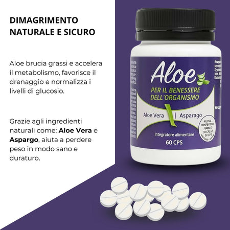 Aloe Brucia Grassi Integratore Per Dimagrire Alimentare Dimagrante Forte 60 Compresse Dimagrante Integratore Naturale