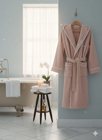 Accappatoio Opera Prima Piping Spugna di Cotone