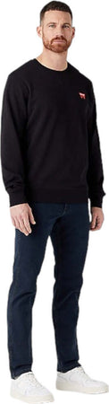 Wrangler-felpa-nera-Sign-off-W661I3101