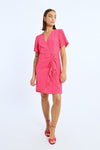 Abito Molly Bracken fucsia con scollo a v