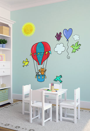 La Mongolfiera (68 X 98 Cm) Wallskin