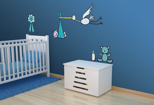 La Cicogna Bimbo (68 X 98 Cm) Wallskin