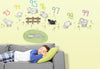 Il Lupo Che Sogna (68 X 98 Cm) Wallskin