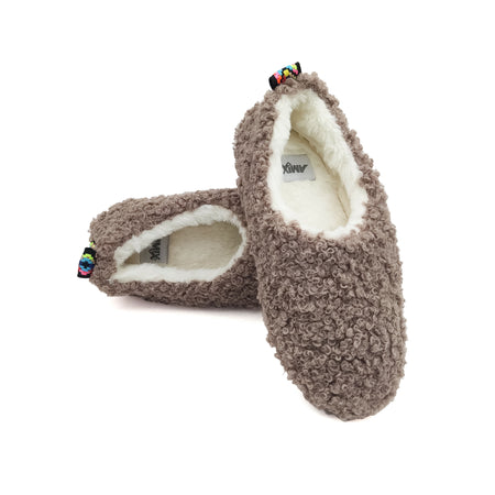 Le Pelosone Ciabatte Donna Invernali Da Casa Babbucce in Peluche Spettinato Pantofole Chiuse Suola per Parquet