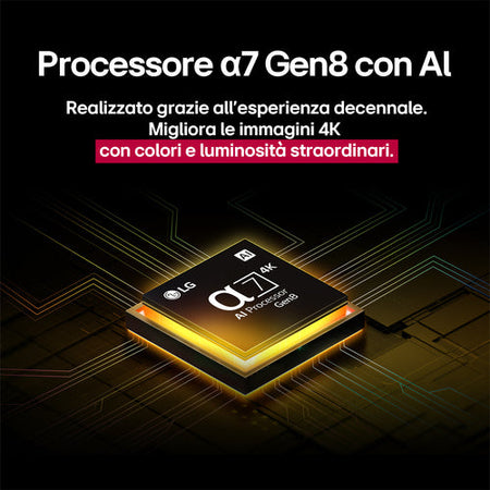 LG QNED AI 55QNED70A6A TV Serie QNED70 55'' 4K, 7 Gen8, HDR10, 20W, 3 HDMI con Game Optimizer, Smart TV WebOS 25