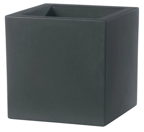 Vaso Moderno "Cubo Schio" Essential in plastica da giardino per fiori e piante
