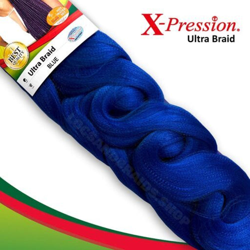 X-PRESSION NIGERIA EXTENSION PER CAPELLI - ALLUNGAMENTO ARTIFICIALE PER TRECCINE COLOUR # BLUE