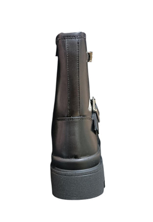 Stivaletti bambina Ferrè Polacco nero pelle - Stile elegante con zip laterale