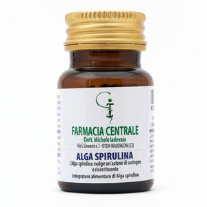 fpi farmacia dr. Michele Iadevaia alga spirulina da 420mg con azione di sostegno e ricostituente 50 capsule di origine vegetale