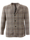 Lardini Giacca Check Tortora da uomo