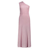 Dexterior vestiti casual donna d.exterior - plisse' lux abito monospalla lungo - fucsia da donna