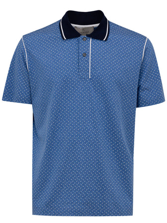 CANALI Polo Canali manica corta fantasia da uomo