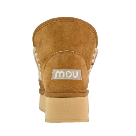 MOU stivali donna mou - mini eskimo platform boot - cognac da donna