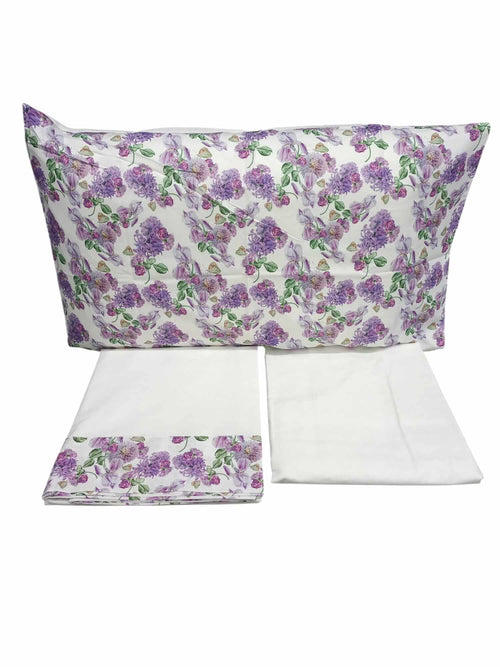 Completo Lenzuola Matrimoniale Papalina LEM150 Cotone con Balza