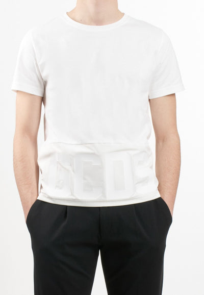 GCDS T-SHIRT BAND LOGO NYLON REGULAR T-SHIRT da uomo