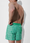 KARL LAGERFELD Costume da bagno WAVE AOP SHORT BOARDSHORTS da uomo